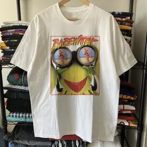 90S Kermit Babe Watch Graphic Tee - Design & Printed In The USA