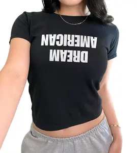 Inverted American Dream Baby Tee, Political Statement Y2K Tee, Immigration Protest Shirt, Anti ICE, Pro Immigration, Social Commentary Tee