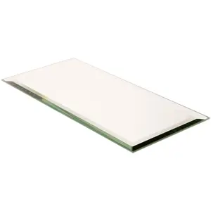 Plymor 5" x 10" Rectangle, 5mm Thick Beveled Glass Mirror