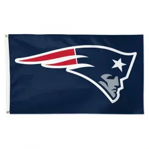 Patriots Football Team Flag - Light 60X90 Cm / 2X3 Ft Durable Polyester Banner with Team Logo, Hand-Held Decoration for Home, Outdoors Use