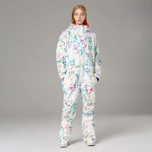 One-piece Ski Suit Women's Snowboard Snowboard Suit Windproof Waterproof Warm Ski Equipment