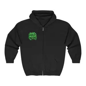 Big Motion Green logo Hoodie | Zip Sweatshirt