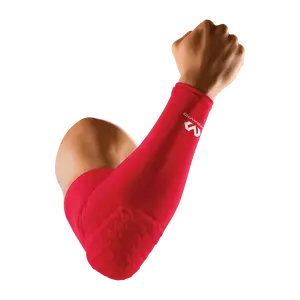 McDavid HEX Shooter Arm Sleeve/Single - 80% Nylon Anatomical Fit Protection for Elbow with 9mm HEX Technology & Enhanced Performance Benefits