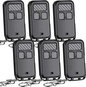 6 count Universal 890MAX Garage Door Opener Remote Compatible with Chamberlain LiftMaster 3 Button Garage Door Opener Remote with Key Chain for 5 Colors Learning Buttons