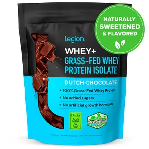 Legion Whey+ Protein Isolate Powder Dietary Supplement - 30 Servings