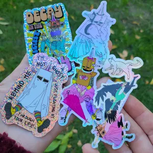 5 Holographic "Sonya The Robot"/ Bekka Jean Stickers