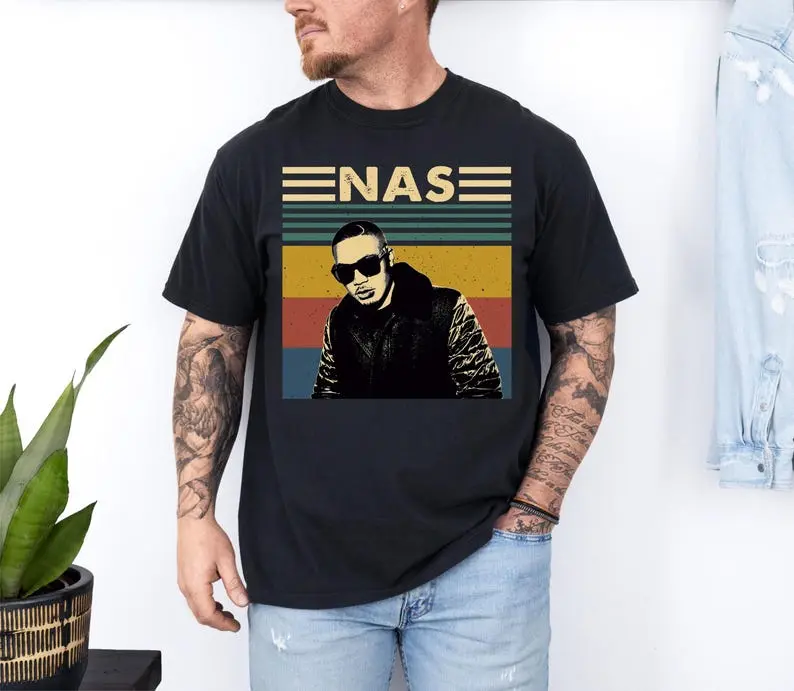Nas Singer Vintage T-Shirt, Nas Shirt, Music Retro Shirt Gift for Men and Women