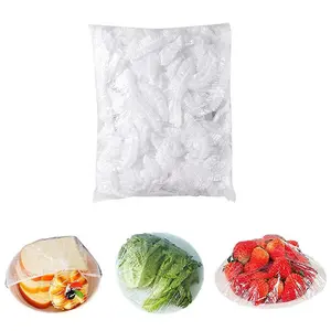 Transparent Food Cover, Kitchen Refrigerator Fruit Freshness Film Set, Stretchable Bag, Fly Protection Dust Cap, Multi-Functional Use, Plastic Food Storage