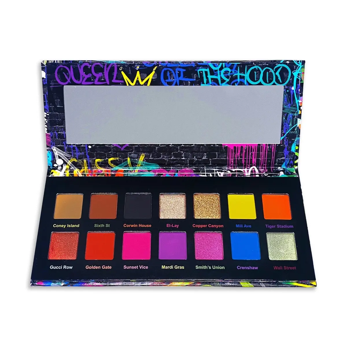 Queen of the Hood pigment palette (creamy mattes, Mettalic and Satin)