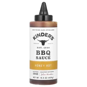 KINDER'S BBQ Sauce, Honey Hot , 15.5 oz (439 g)