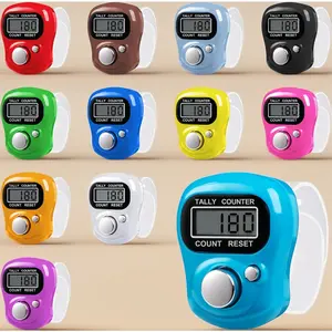 12 Pack Electronic Finger Counter – 5 Digit LCD Digital Hand Tally Counter with Display, Portable Clicker for Golf, Lap Counting, Knitting, Goods Counting