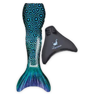 Lexinie Blue Parrot Mermaid Tails Swimsuit with Monofin - Premium Quality - Accessories, Accessory, Footwear