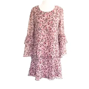 VERSONA Flounce Sleeves Dress - Size Medium