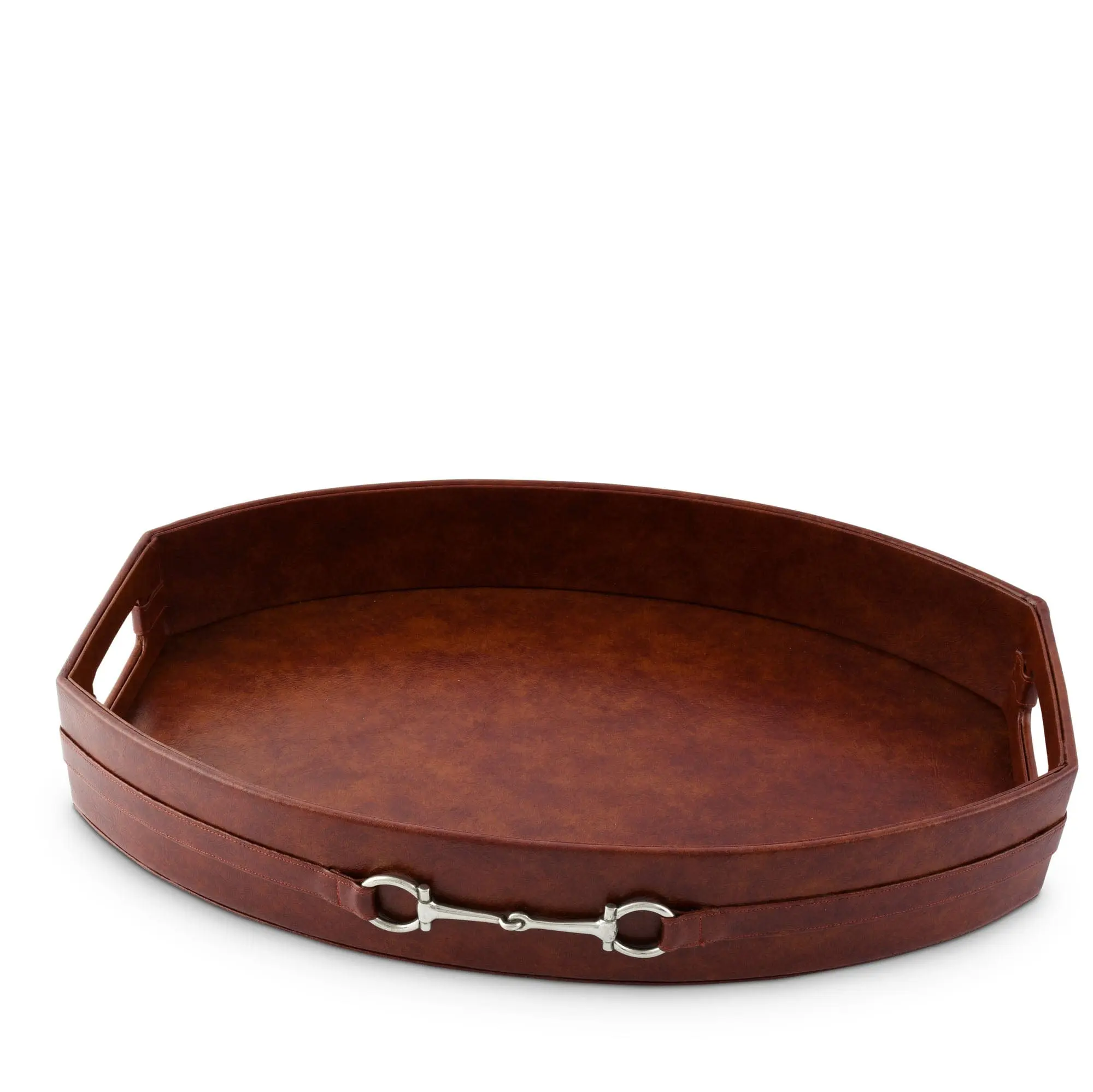 Equestrian Horse Bit Vegan Leather Tray - Compatible Tray for Equestrian Use, Durable Design, Ideal for Storage and Organization