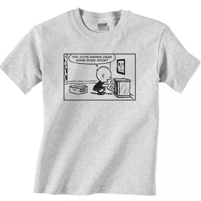 Charlie Brown Peanuts Punk Rock T-Shirt All Colors, Gift for Women Men, Made In USA, US Size S-6XL, 100% cotton, Classic Fit, Unisex T-Shirt