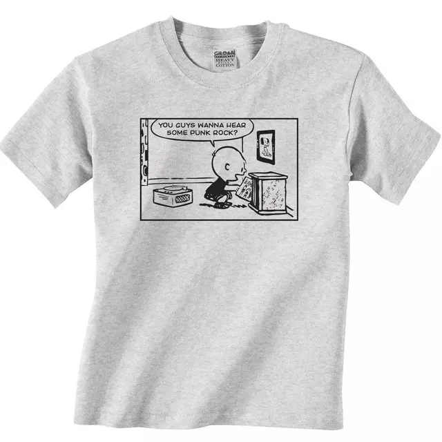 Charlie Brown Peanuts Punk Rock T-Shirt All Colors, Gift for Women Men, Made In USA, US Size S-6XL, 100% cotton, Classic Fit, Unisex T-Shirt