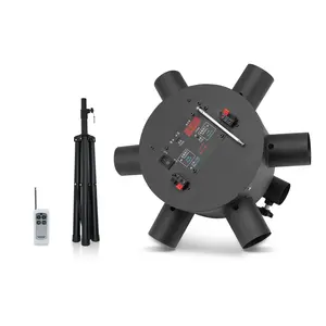 PAIDUN 6-Holes Spin Cold Spark Machine Rotation Firework Effect with Stand & Remote Controller Wedding Party Event