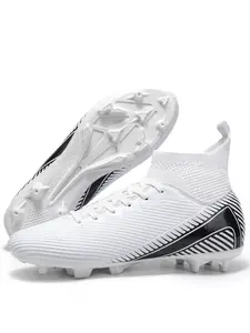 Men's and Women's High-Top Seamless Soccer Sports Shoes for Outdoor Use, Slip-Resistant and Durable with Super Grip Support, Trendy and Stylish Football Cleats, Football Shoes