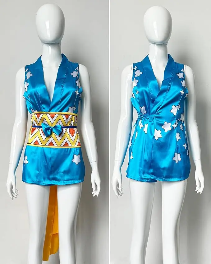 Anime Nami Cosplay Costume Womens Japan Kimono Halloween Carnival Suit