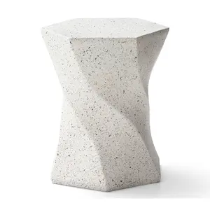 Glitzhome 18" Twist-Style Garden Stool / Table