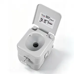 [NEW PRODUCT - FLASH SALE] Garvee Portable Travel Toilet - RV Potty with 5.3 Gal Detachable Waste Tank & 3.2 Gal Flush Tank, Push-Button Pressurized Flush Commode for Indoor/Outdoor Camping, Boating, and Hiking
