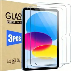 3-Pack HD Tempered Glass Screen Protector for iPad Series, Compatible with Mini 1-12, Air/pro Models, Supports M2/m3/m4/m5 Chips, Tablet
