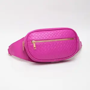 Faux Braided Leather Mini Sling Bag - Elegant Design, Versatile & Practical for Shopping & Outings, Stylish Accessory with Adjustable Strap & Zipper Closure