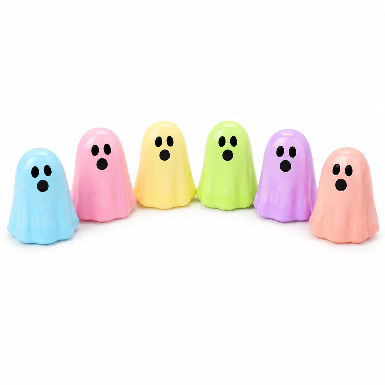 Random Cute Luminous Glow In The Dark Ghost Beads DIY Decoration Accessories, Mini Micro Landscape Halloween Ornaments, Resin Ornament Set, Home Decor Accessory, Decorative Ornaments, 20/50 Pieces Set, Decorations And Ornaments
