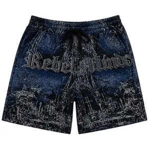 Rebel Minds 'Stand Alone' Tapestry Shorts (Black) 610-12902