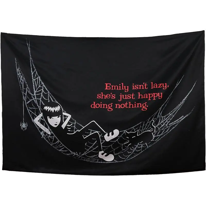 Emily The Strange Tapestry Gothic Wall Tapestry For Living Room Bedroom Black. Peach bedroom decor tapestry mens room decor bedroom decorations cool stuff for your bedroom