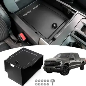 Center Console Safe Box for Ford F-150 (2017-2024) – Secure Storage with 3-Digit Cipher Lock