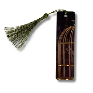 Gold Cage Metal Bookmark