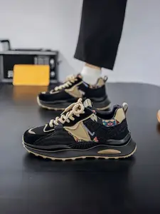 Men's Thick Sole Height Increasing Dad Shoes, Anti-Slip Wear-Resistant Sports Shoes, Comfortable Versatile Fashion Casual Shoes, Walking Shoes