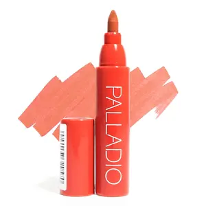 Palladio Lip Stain, Hydrating and Waterproof Formula, Matte Color Look, Longlasting All Day Wear Lip Color, Smudge Proof Natural Finish, Precise Chisel Tip Marker, Mocha Cream