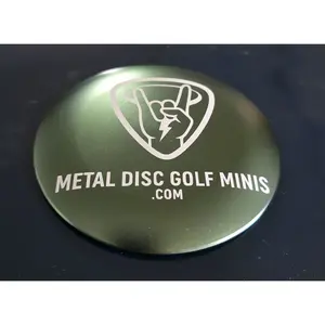 Forest Green Custom Metal Disc Golf Mini Marker