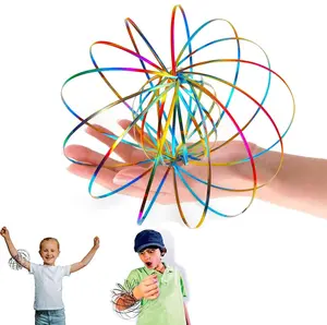 [Easy to Use] 3D Bracelet Spiral Toy - Geometric Magic Flow Bracelet  Easy to Use, Spinning Bracelet Spiral for Children and Adults