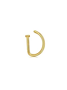 Fake Nose Ring Gold Fake Septum Ring Hoop Silver Faux Septum Piercing Clip on Lip Ring Stick on Nose Stud Non Piercing Ear Earring Cuffs Gold Lip Cuff Non Pierced Nose Ring Jewelry, Nose Rings Hoops