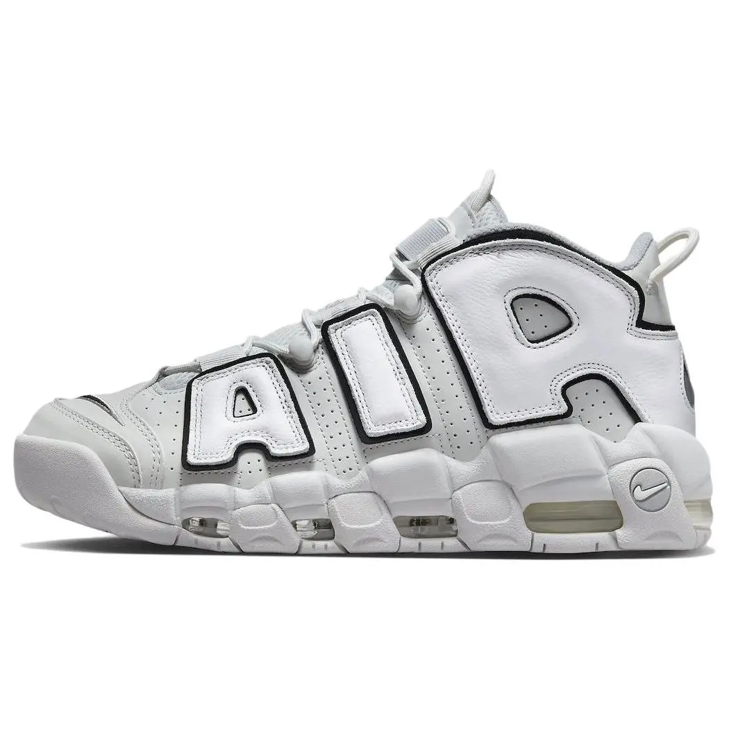 Nike Air More Uptempo 96 Photon Dust Retro Mid Top Basketball Shoes Men's White FB3021-001