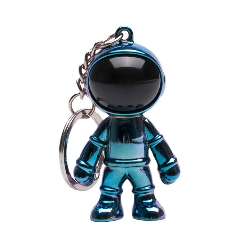3D Personality Astronaut Keychain Three-dimensional Astronaut Creative Car Pendant Men and Women Necklace Clothing Accessories