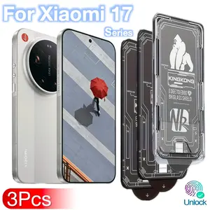 3-Pack Screen Protector Compatible with Xiaomi 17 Ultra iPhone 17 16 15 14 13 Galaxy S26 S25 S24 Ultra HUAWEI Mate 80 Pro Max  Models, Durable Protection for Your Device, Easy Application Design