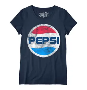 Women's Pepsi Logo Scoopneck T-Shirt - Navy