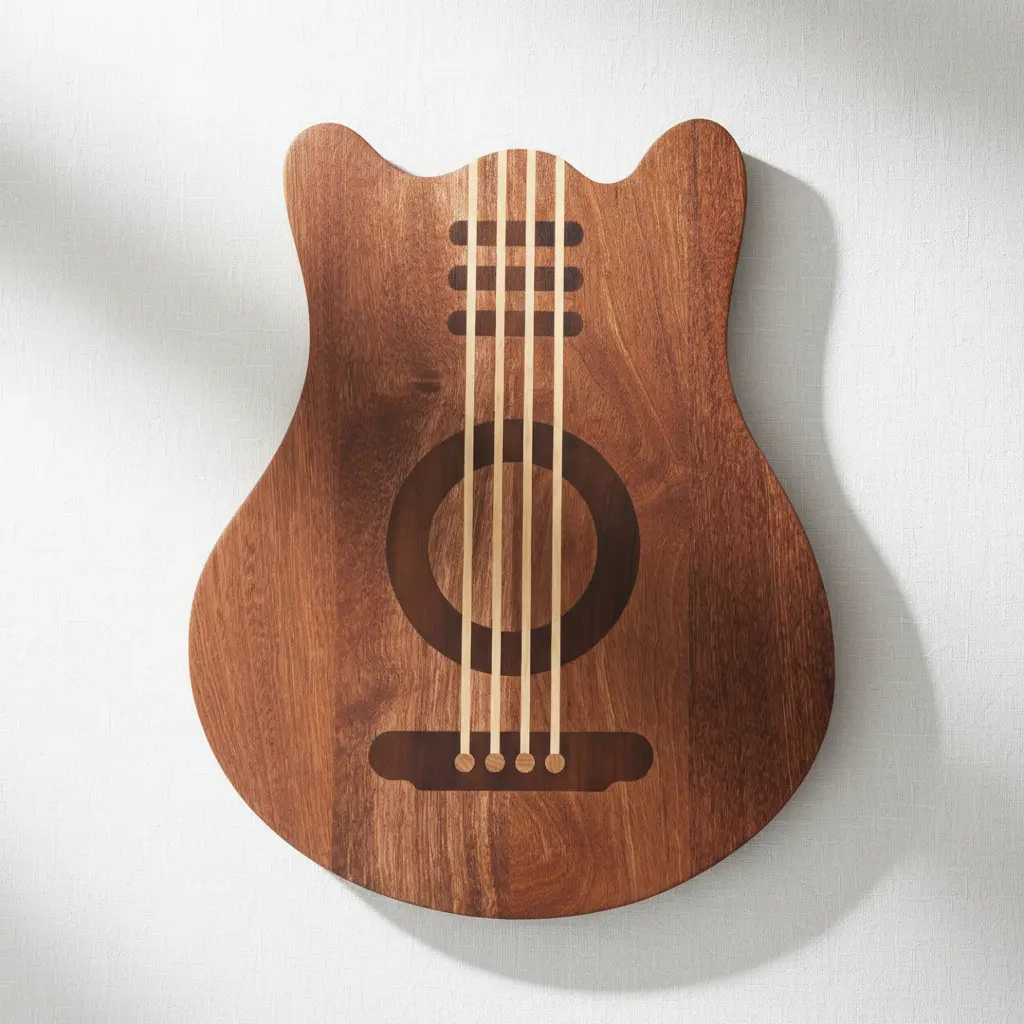 Elitequo Acoustic Guitar Cutting Board | Style B