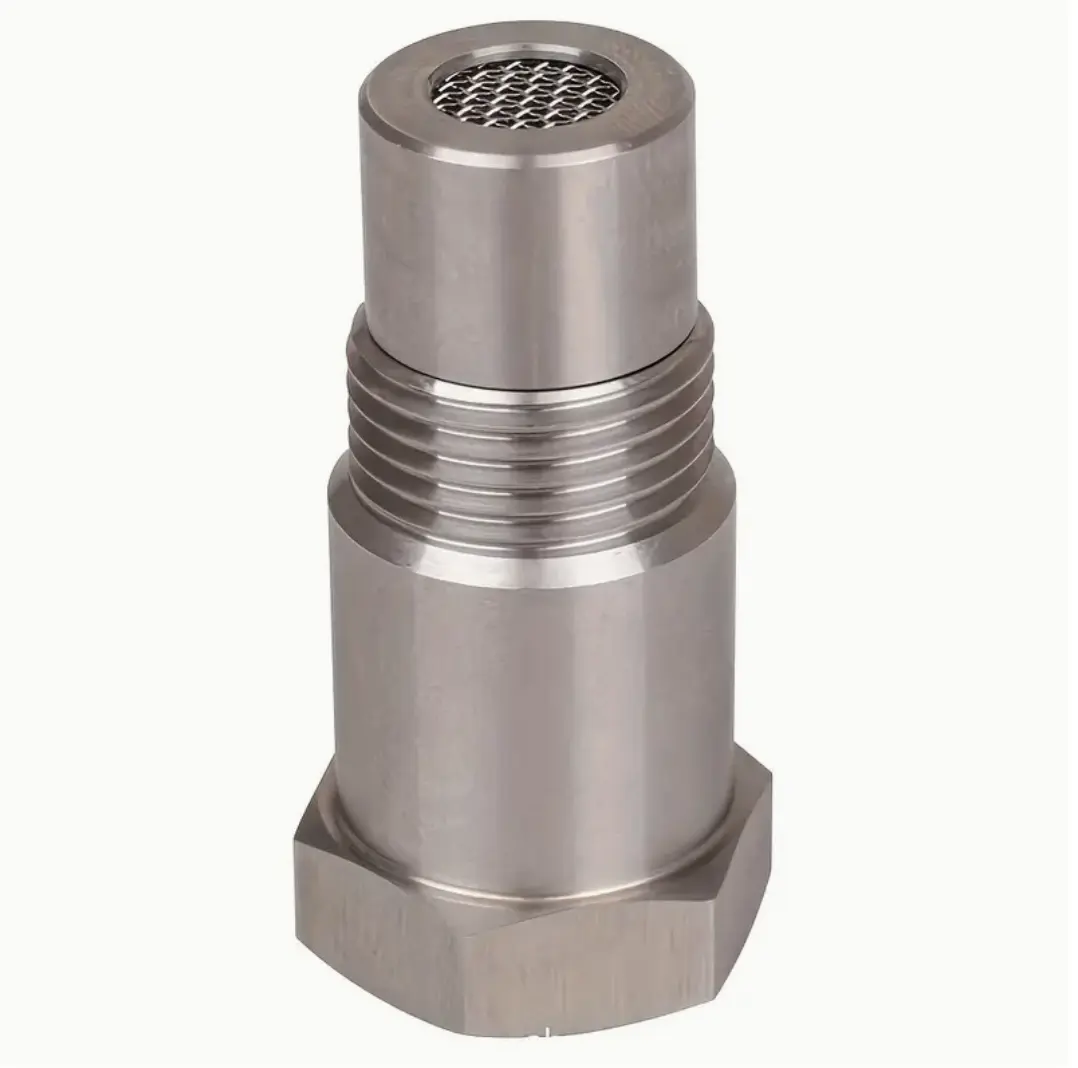2pcs Extended O2 Sensor Spacer - M18×1.5 Thread, 46mm Length, Straight Design, No Catalytic Core (Mechanical Hardware Tool)