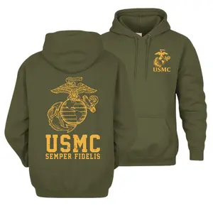 Usmc Semper Fidelis Marine Corps Hoodie, Classic USMC 250th Eagle Globe Anchor Pullover Hoodie, Retro 1775 - 2025 Commemorative Comfort Hoodie, Vintage Marine Corps Loyalty Hoodie
