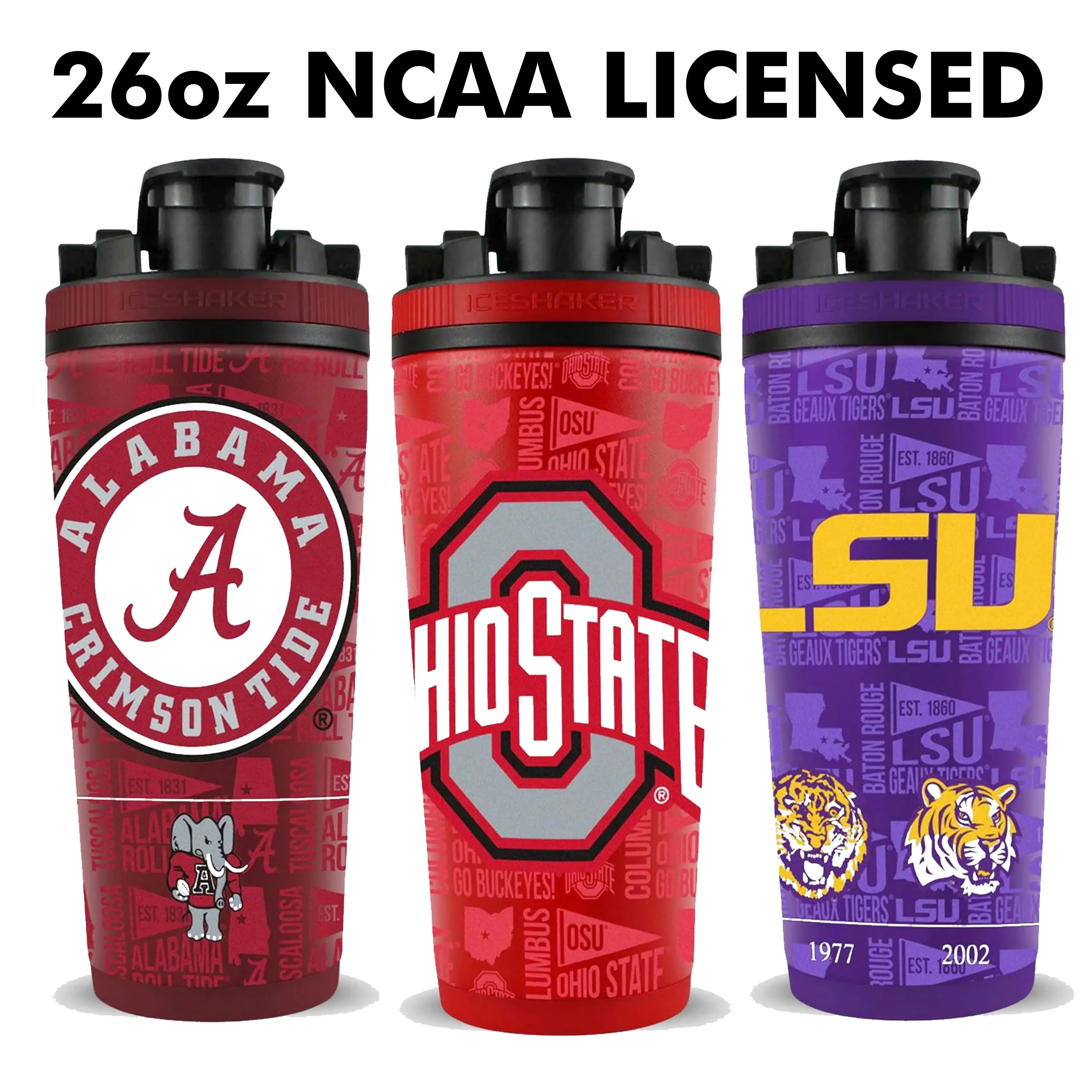 Officially Licensed NCAA 4D 26oz Ice Shakers Officially Licensed NCAA 4D 26oz Ice Shakers
