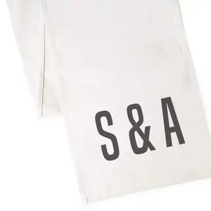 Personalized Couple Monogram Canvas Table Runner