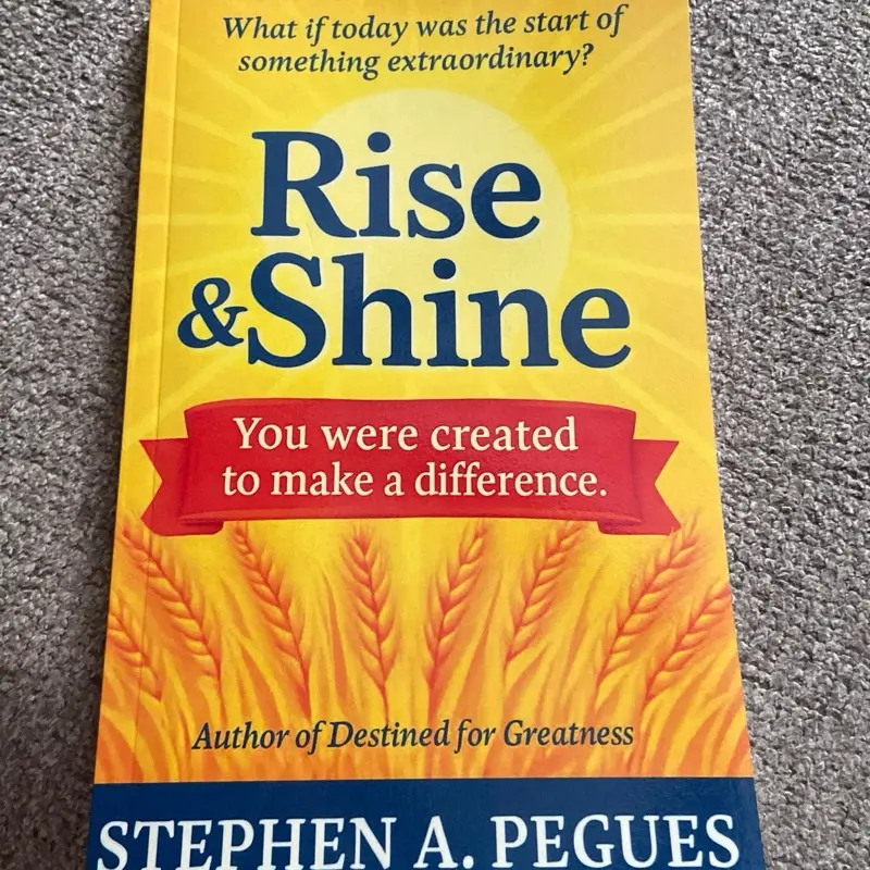 Rise & Shine - You were created to make a difference, devotional book.