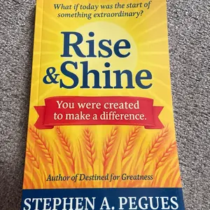 Rise & Shine - You were created to make a difference, devotional book.