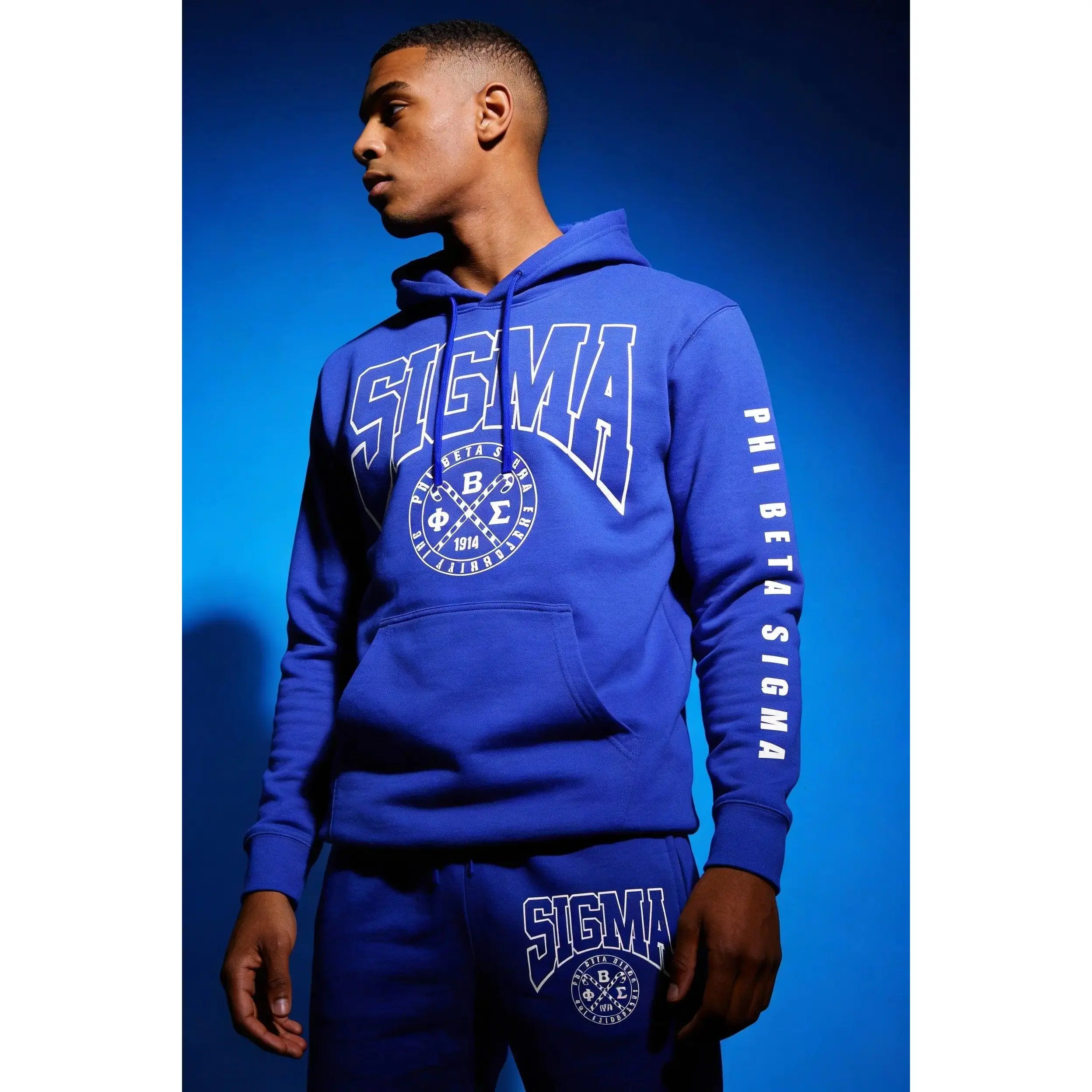 Phi Beta Sigma Fraternity - Hoodie & Jogger Set | Outfit
