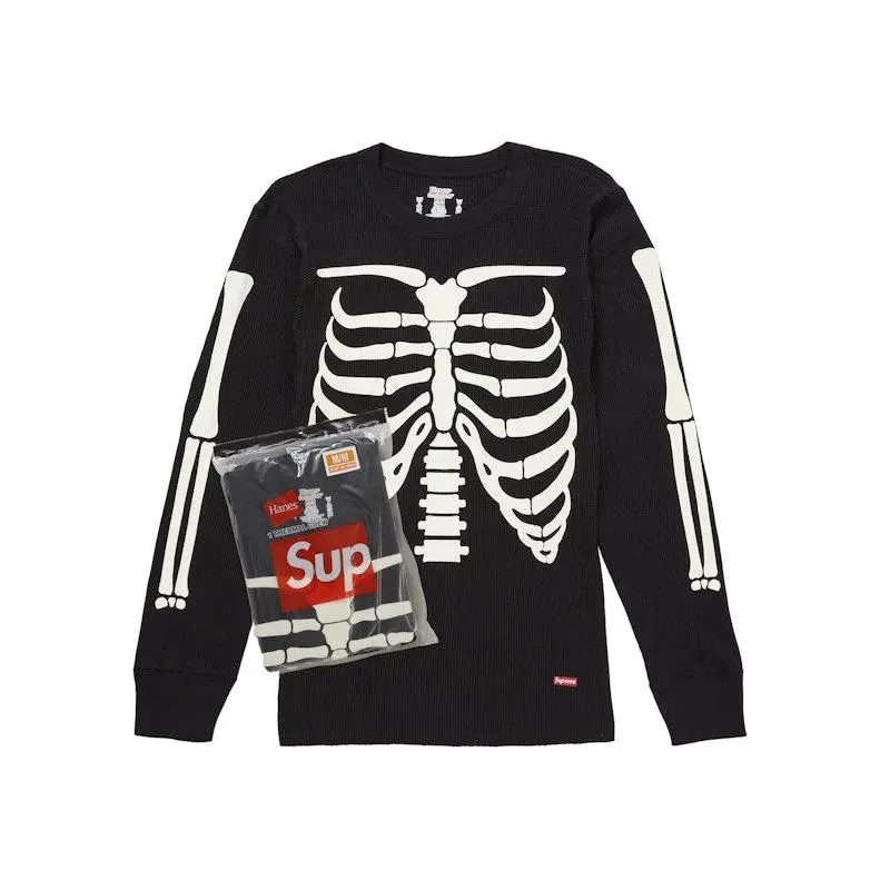 Supreme Men's Hanes Bones Thermal Crew FW25 (1 Pack) Black, from StockX Supreme Men's Hanes Bones Thermal Crew FW25 (1 Pack) Black, from StockX